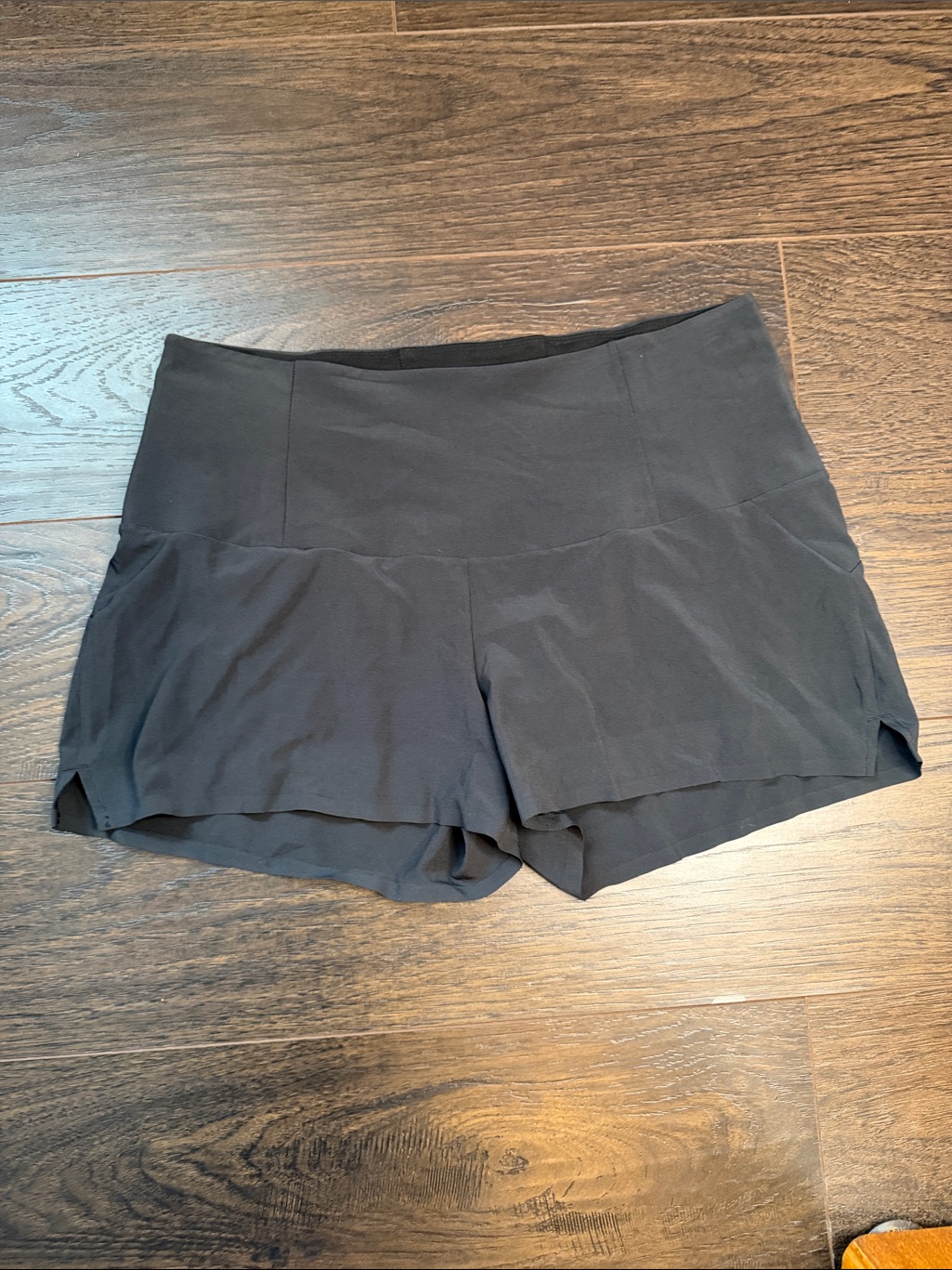 Ryu Black Athletic High-Waist Running Shorts
